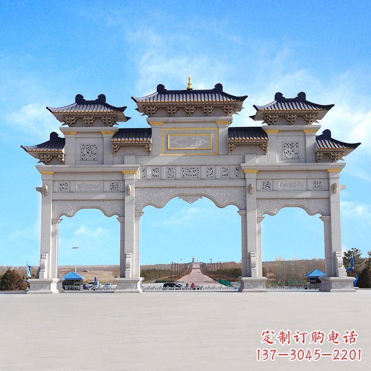 威海牌坊雕塑定制，让您的景点更出彩
