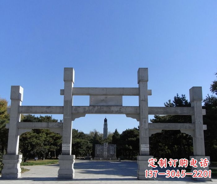 威海中领雕塑石雕牌坊定制
