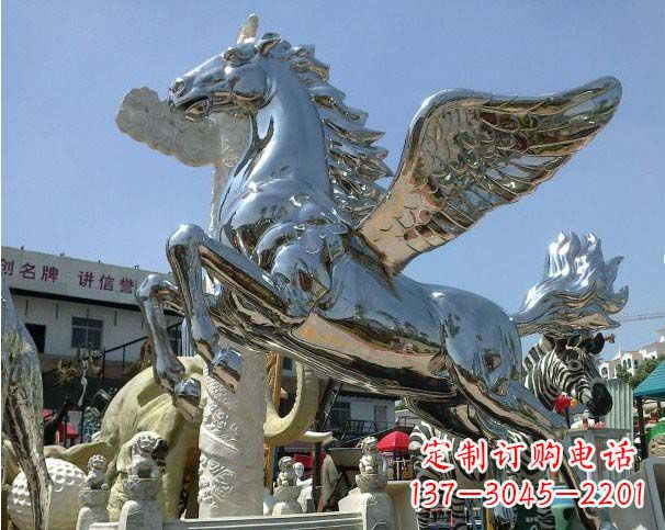 威海中领雕塑定制的飞马雕塑