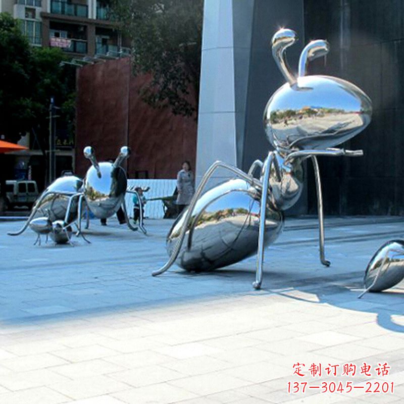 威海优雅而不凡的蚂蚁不锈钢雕塑