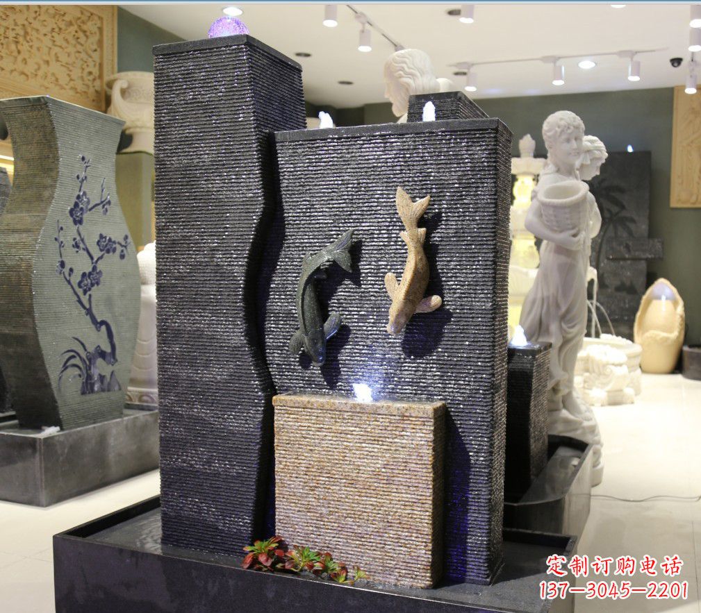 威海九龙太子石雕喷泉——精巧绝伦的喷泉雕塑