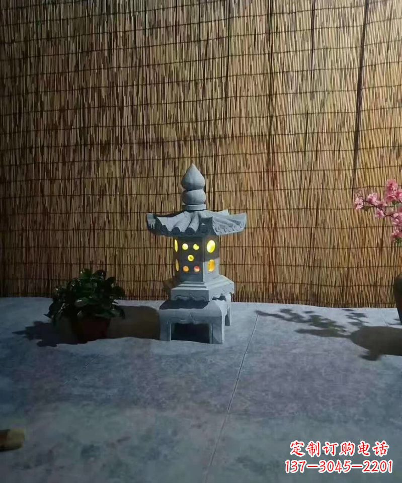 威海酒店石灯雕塑