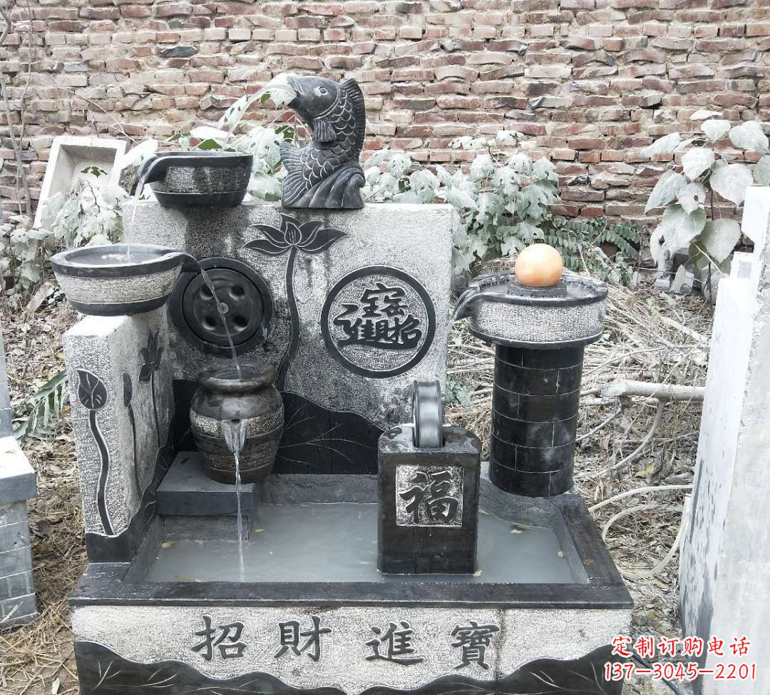 威海领雕水池雕塑:定制你的招财水池