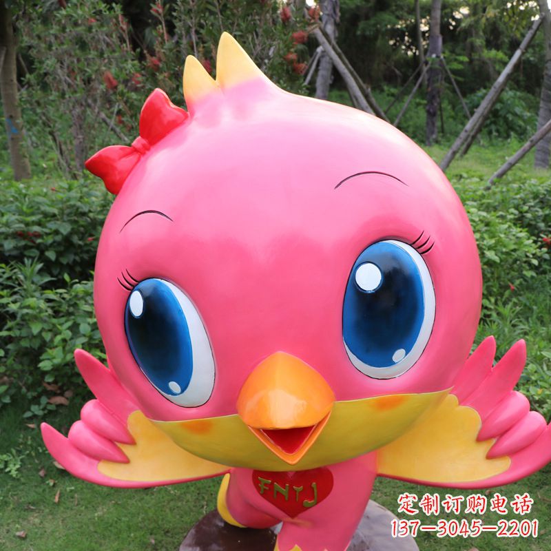 威海中领雕塑精致玻璃鸽子雕塑