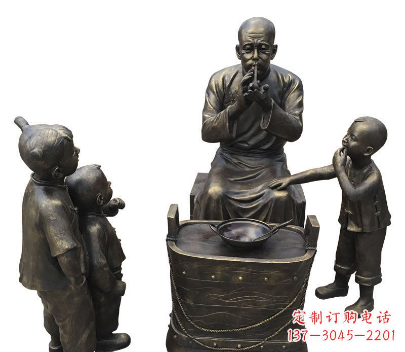 威海尊贵的儿童铜雕糖人