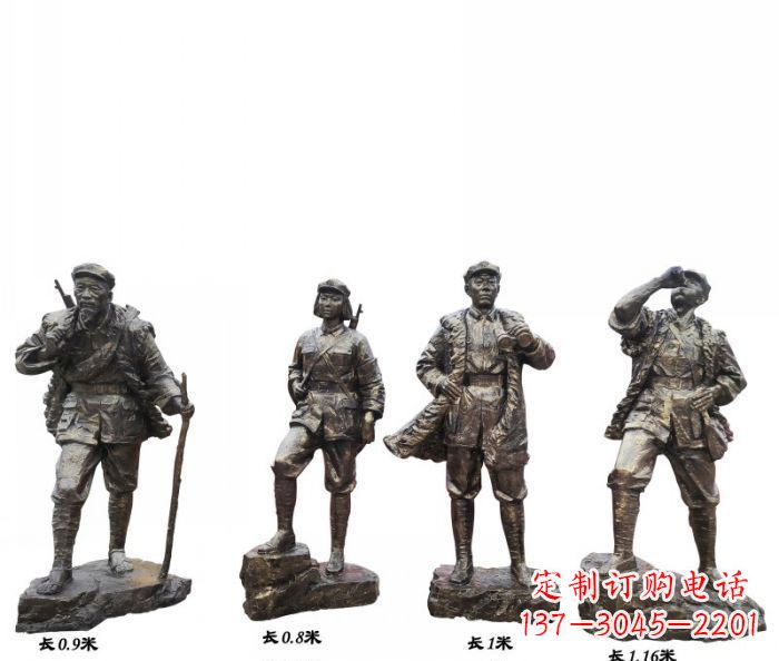 威海专注制作抗战红军青铜雕塑