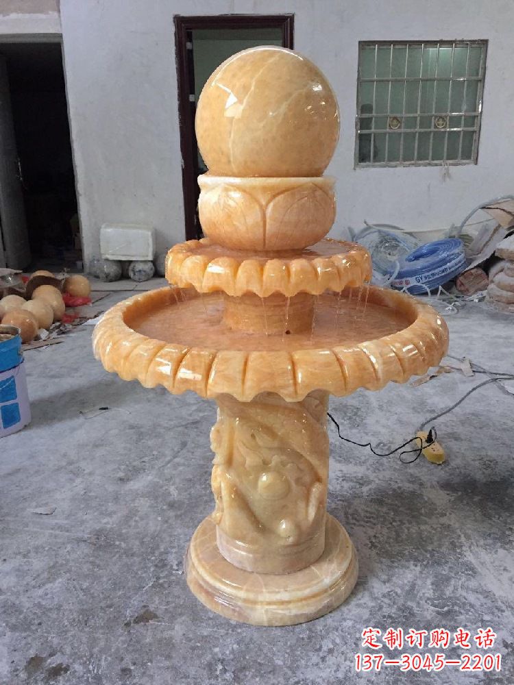 威海品位客厅的福气——风水球雕塑