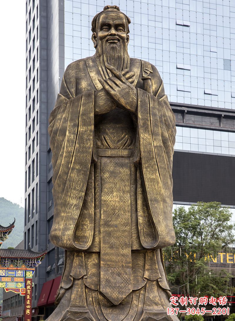 威海传承古代名人铜雕,一件件精美雕塑装点你的生活