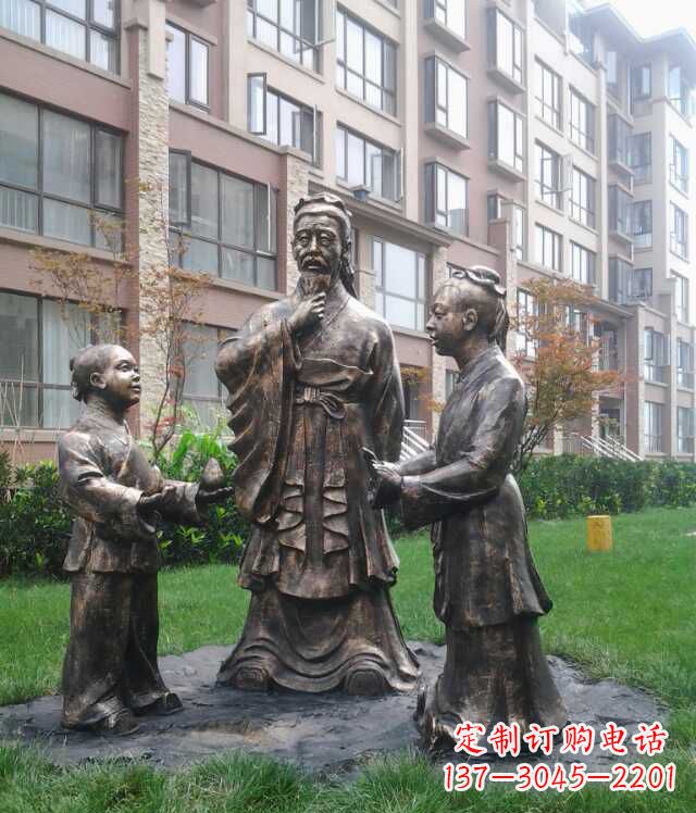 威海中领雕塑:让梨中古代人物雕塑定制服务