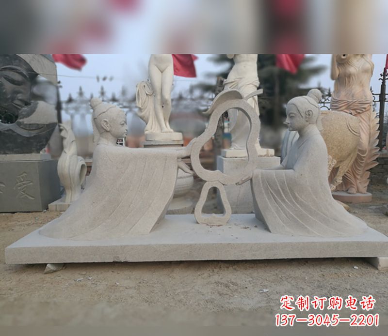 威海选择传统工艺,重现古代大臣孔融的精致雕塑