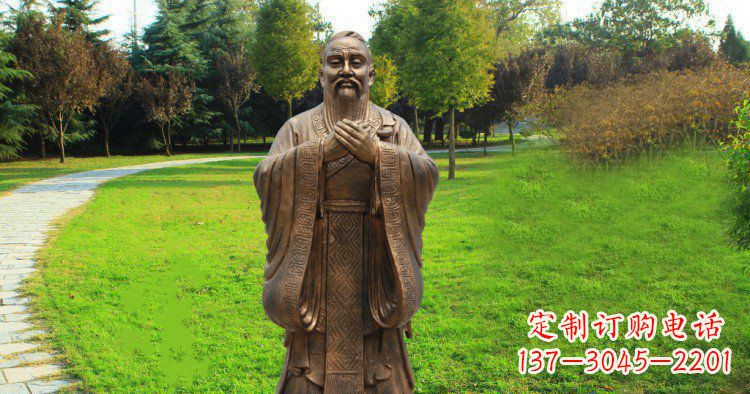 威海传承中国历史文化,具有永恒魅力的孔子公园铜雕