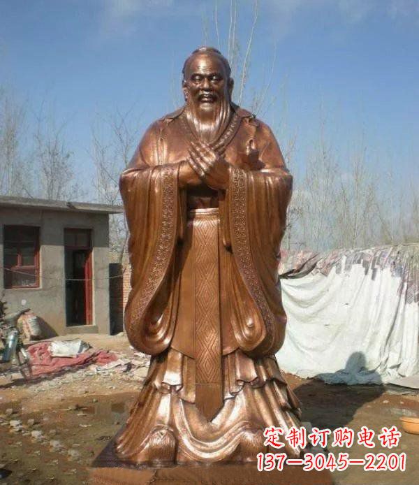 威海精致铸造——领雕塑出品的孔子铜雕
