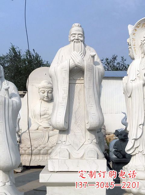威海拥有古典文化底蕴的孔子雕塑