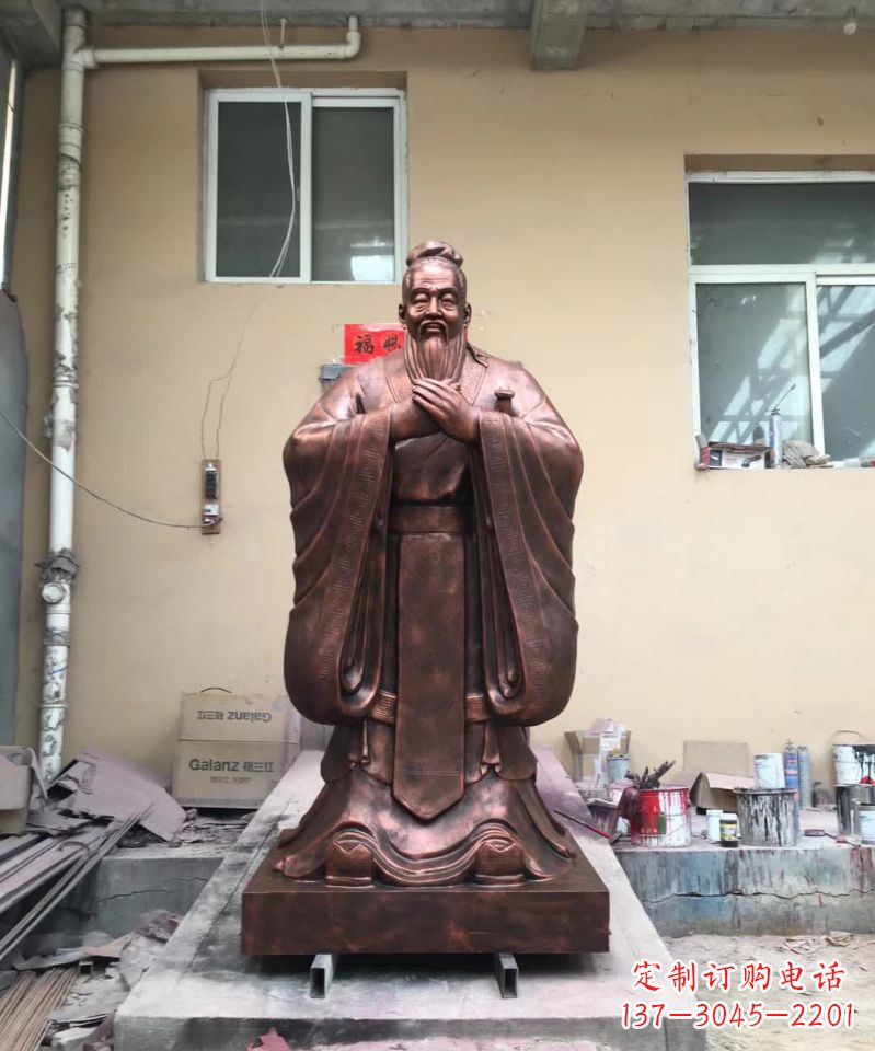 威海传承中华文化精髓,尊崇古代伟大思想家——中领雕塑定制孔子雕塑