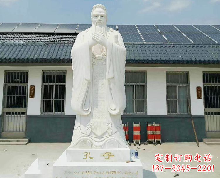 威海博大精深的孔子雕塑