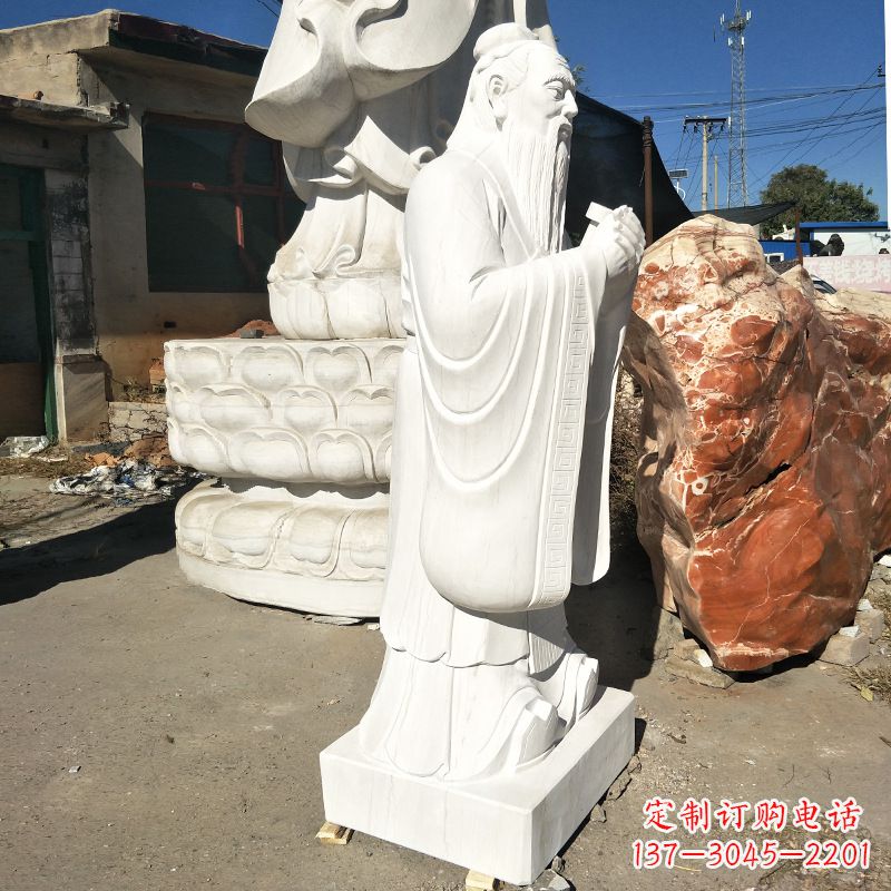 威海用艺术雕刻一流品质体验传承历史的孔子石雕