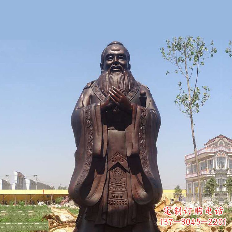 威海孔子铜雕塑,传承中华文化的传奇精品