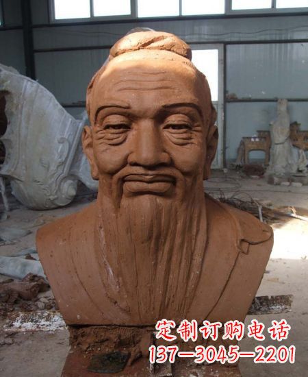 威海孔子铜雕像泥塑