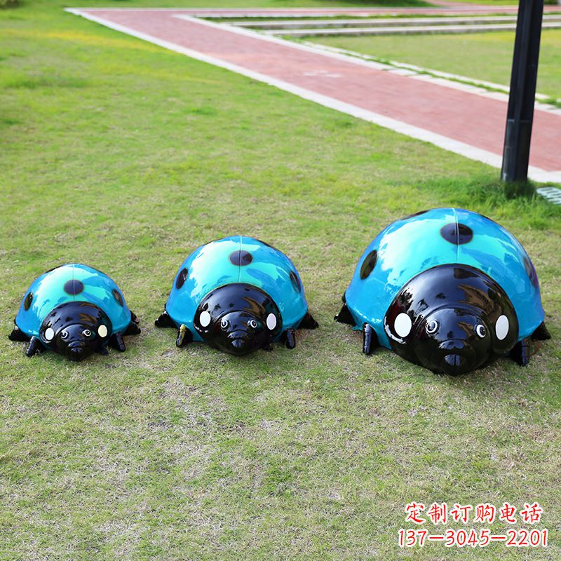 威海蓝色七星瓢虫雕塑