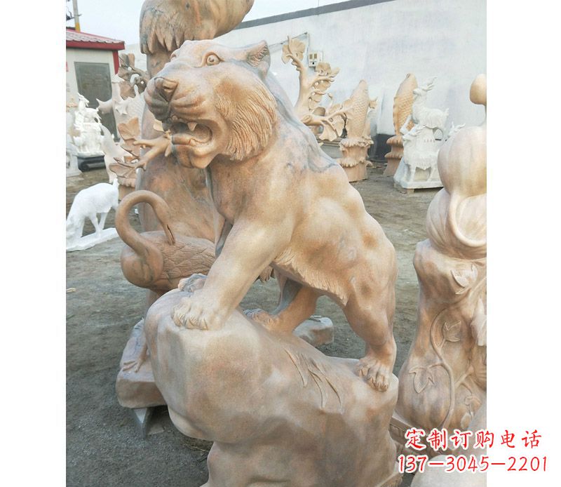 威海老虎石雕公园十二生肖动物