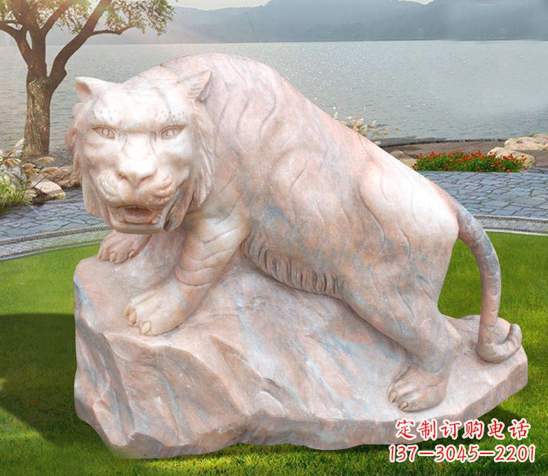 威海老虎石雕公园动物摆件