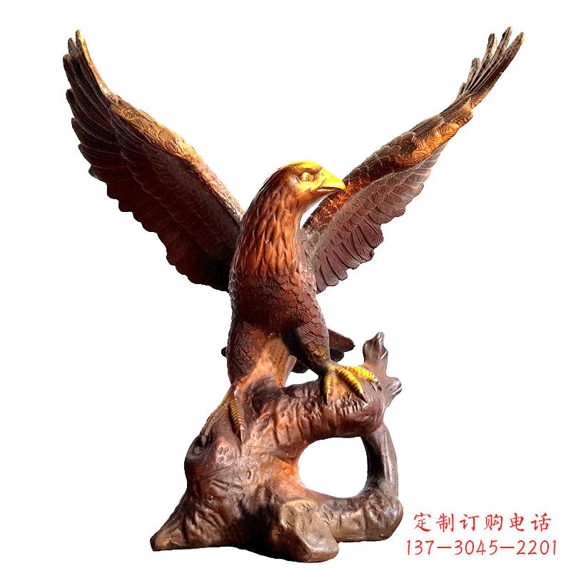 威海中领雕塑推出的老鹰展翅铜雕绝对是一件可以…