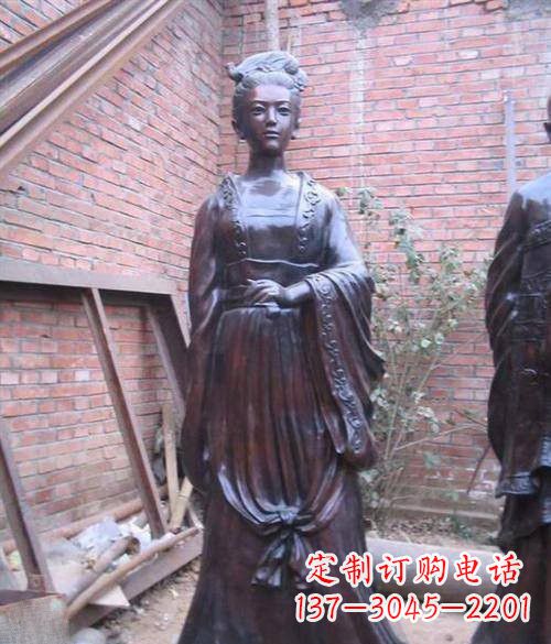 威海李清照铜雕