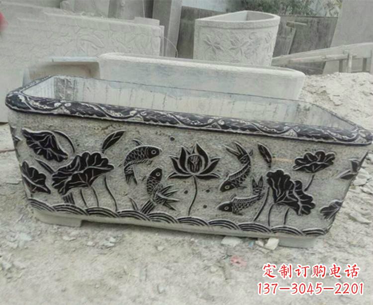 威海浮雕仿古式水缸雕塑,令人惊艳