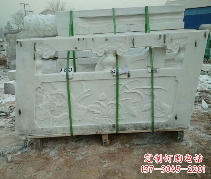 威海高端汉白玉栏板雕塑,精致装点你的空间