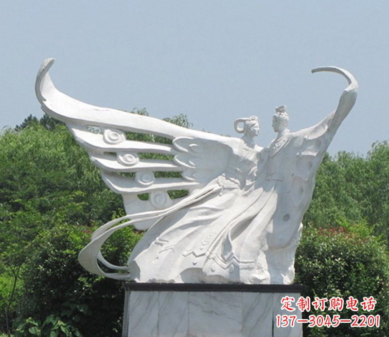 威海中领雕塑定制经典梁山伯与祝英台雕塑