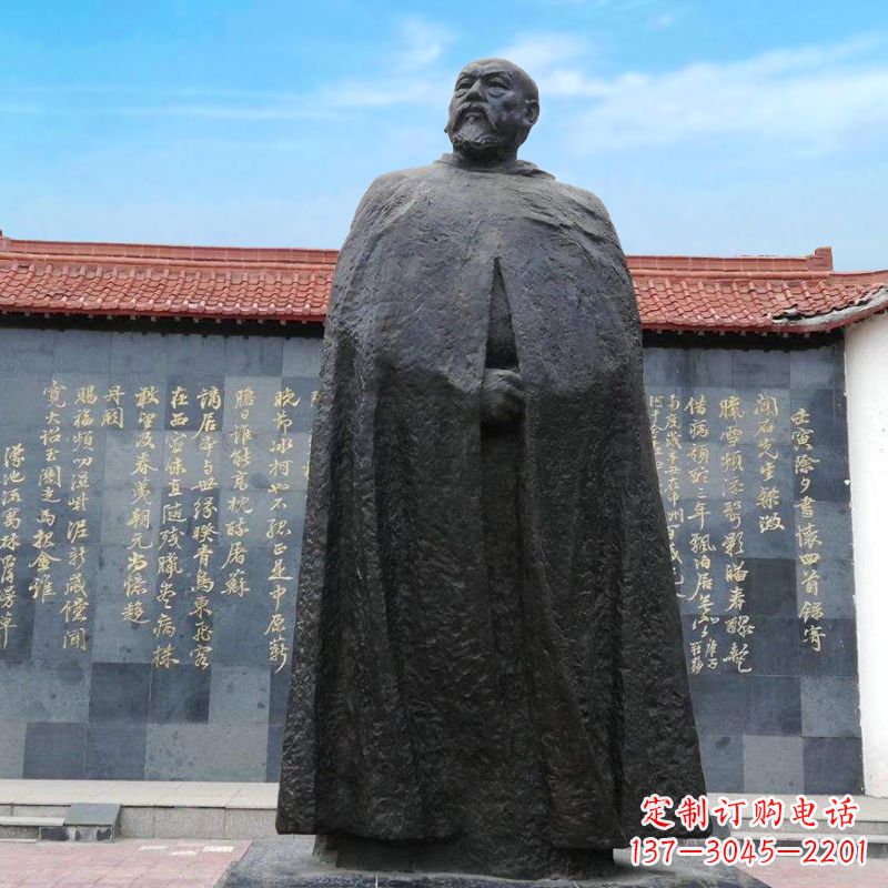 威海精美手工雕刻林则徐铜雕像