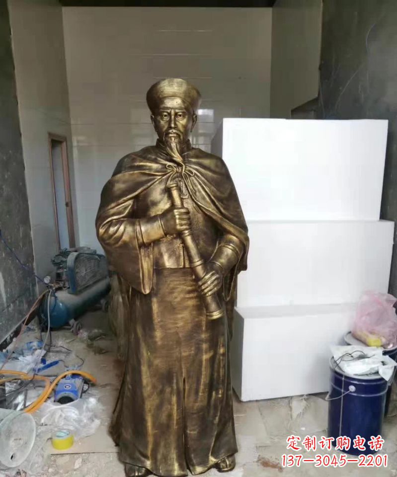 威海荣耀中国历史人物——林则徐铜雕