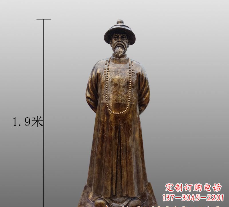 威海为您量身定制林则徐铜雕像