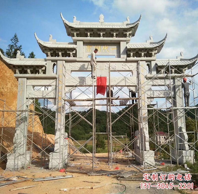 威海临高石雕牌坊公园,让您找到最好的牌坊雕塑