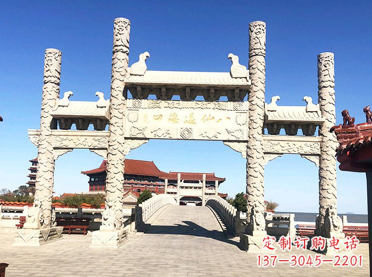 威海临夏石雕牌坊—打造国风精美雕塑