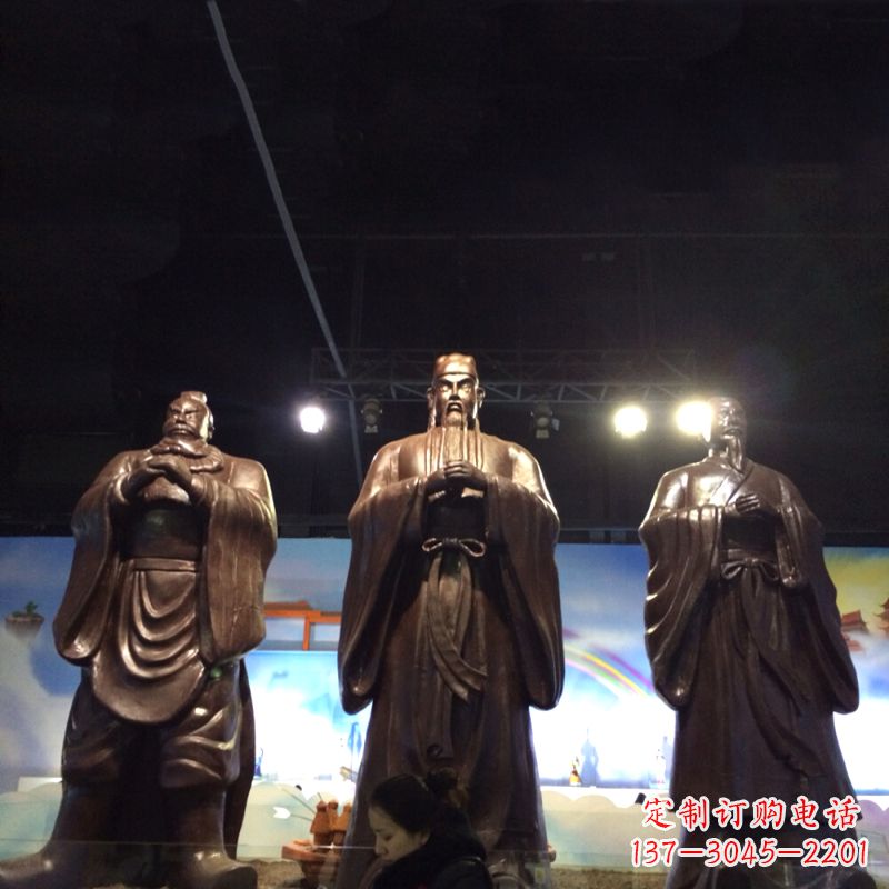 威海经典绝版,古代风靡,桃园三结义关羽雕塑