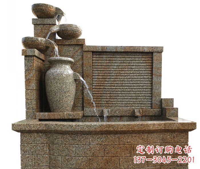 威海中领雕塑专业定制水槽庭院石雕摆件,它们是…