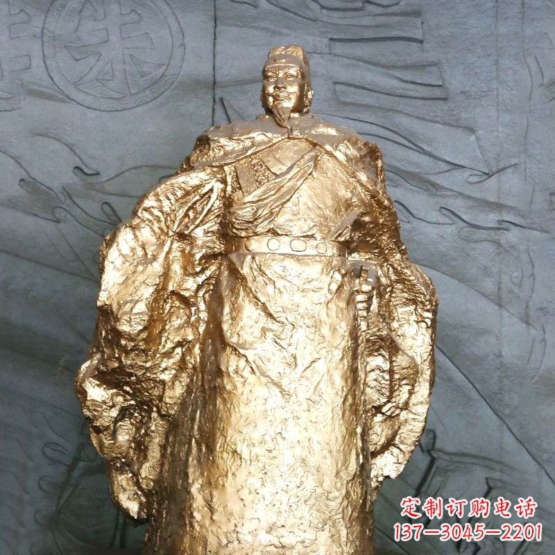 威海鎏金明太祖雕像,精美历史纪念品