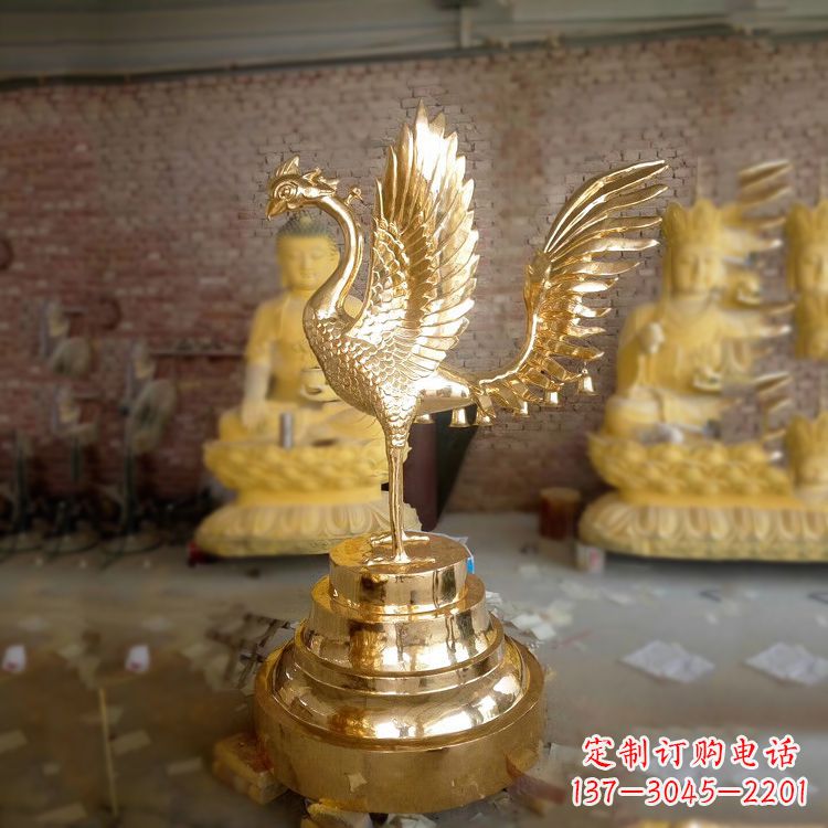 威海丰富神秘的朱雀铜雕摆件