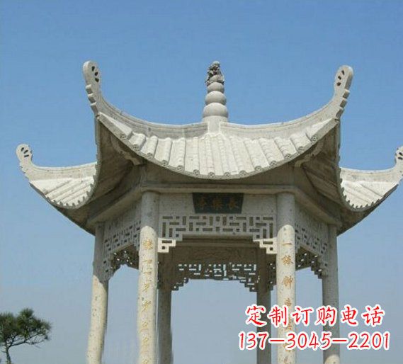 威海领雕塑-凉亭石雕定制厂家