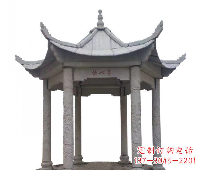 威海精美凉亭石雕–精细雕刻制作精致的艺术品