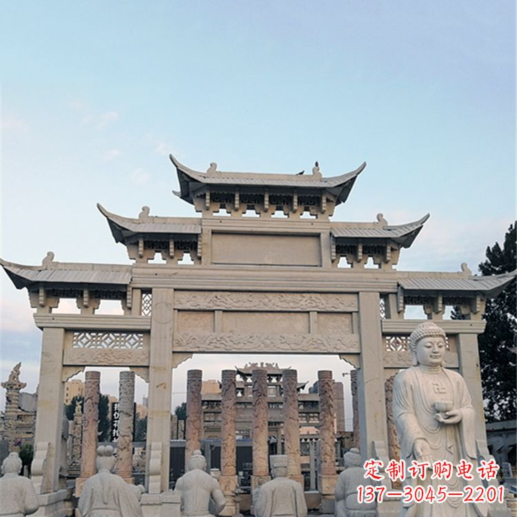 威海六门石雕牌坊