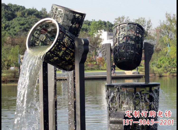 威海高贵典雅的铜雕喷泉