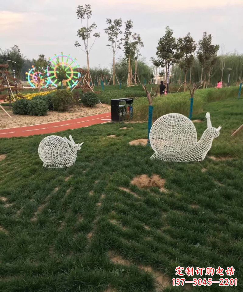 威海镂空不锈钢蜗牛雕塑