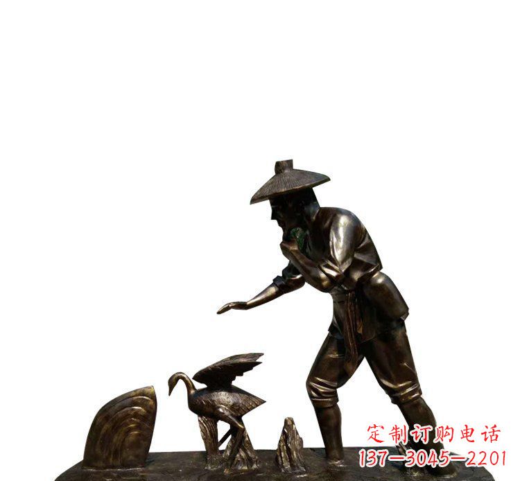 威海精湛工艺,精致鸬鹚雕塑
