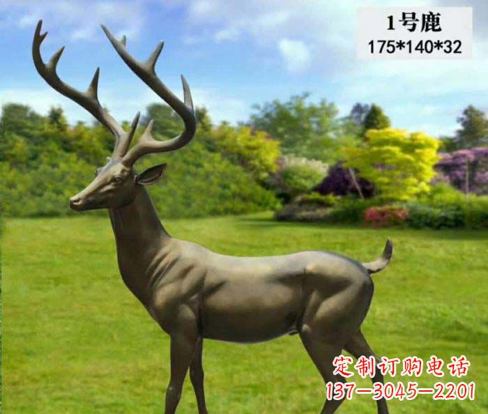 威海鹿铜雕,尽显动物精髓
