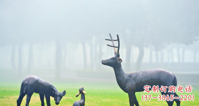 威海鹿一家:精美绝伦的动物铜雕