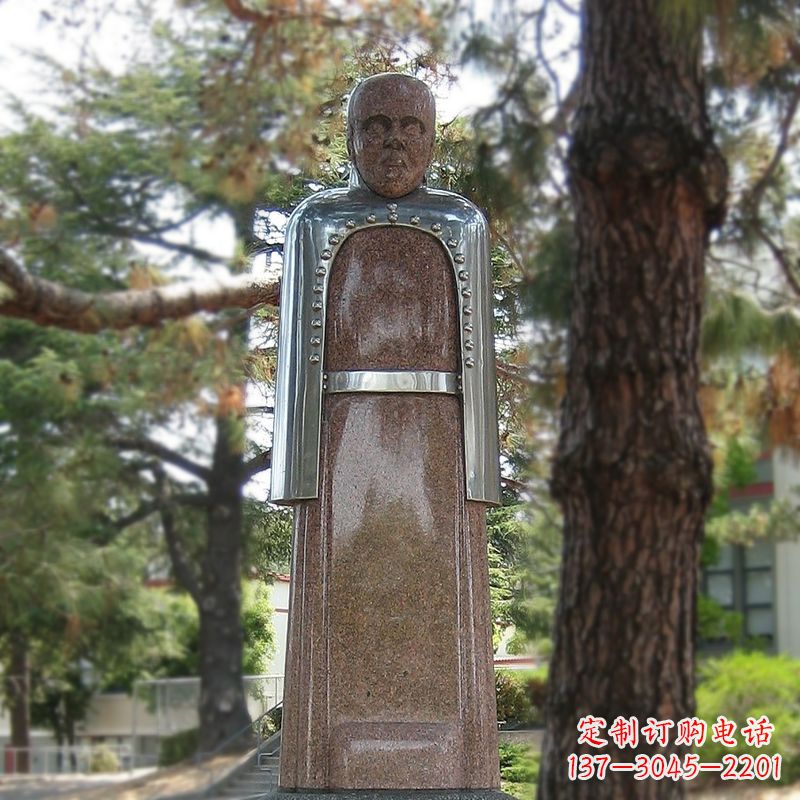 威海纪念伟大的名人:路易斯·巴斯德抽象雕像