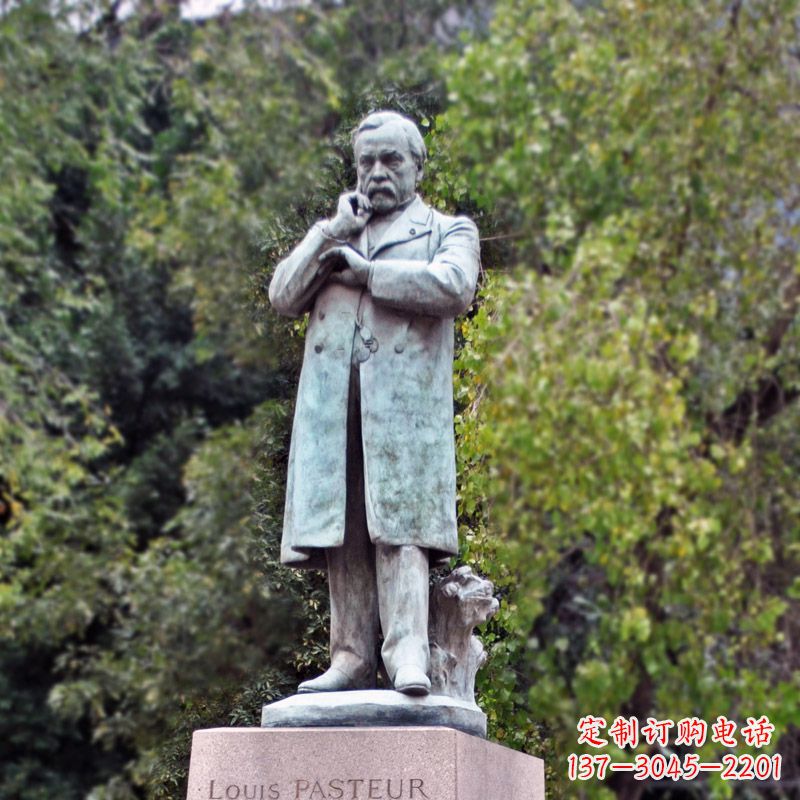 威海领雕塑-路易斯·巴斯德站姿雕像