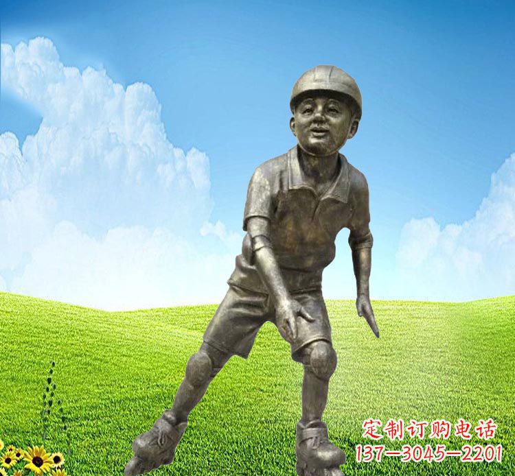 威海领雕塑:儿童公园里的铜雕精灵